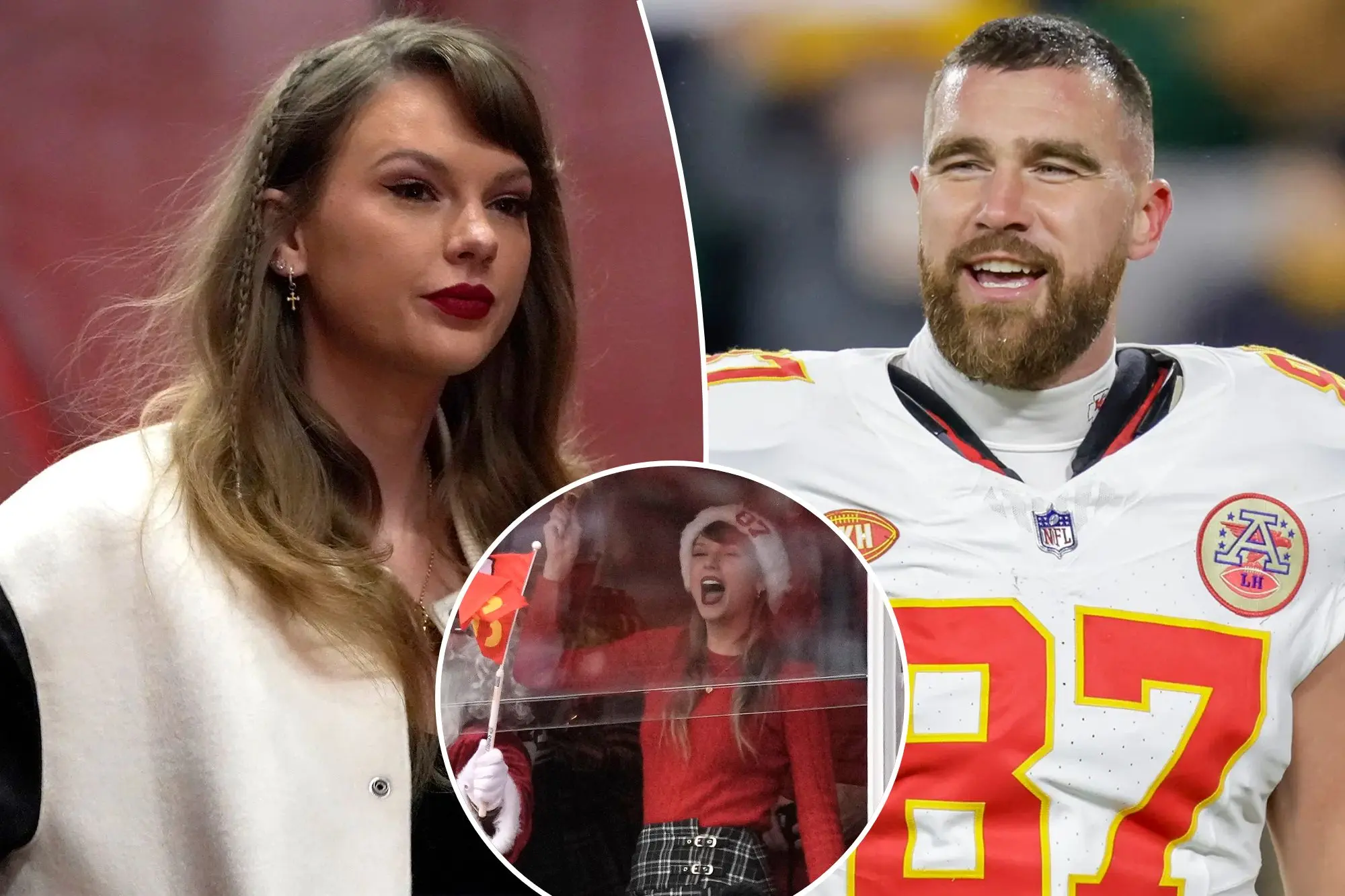 Definitely Not There for the Dads, Brads and Chads....The singer-songwriter supported her NFL star beau during his final game of the year as she Arrives to Cheer on Travis Kelce at New Year's Eve Chiefs-Bengals Game