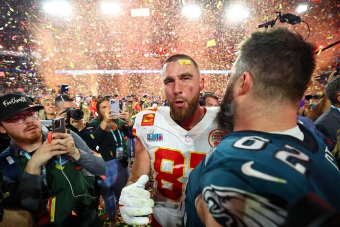 Travis Kelce reveals holiday plans with both he and brother Jason set to play on Christmas Day... but will girlfriend Taylor Swift be in attendance to watch her NFL beau's festive fixture?