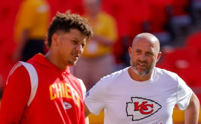 Patrick Mahomes is 'phenomenal' at making sure the Chiefs offense sticks together, insists under-fire OC Matt Nagy - but he admits Christmas Day Raiders loss was a new low: 'You can't run from that'