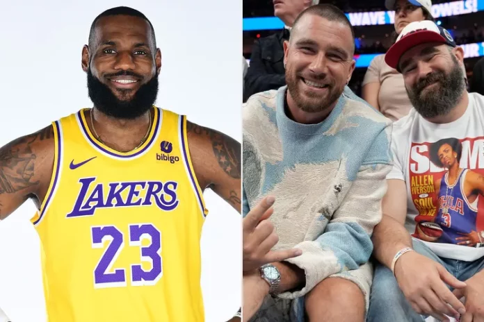 LeBron James Begs to Be on Travis and Jason Kelce's Podcast: 'Crazy I Can't Get a Invite'