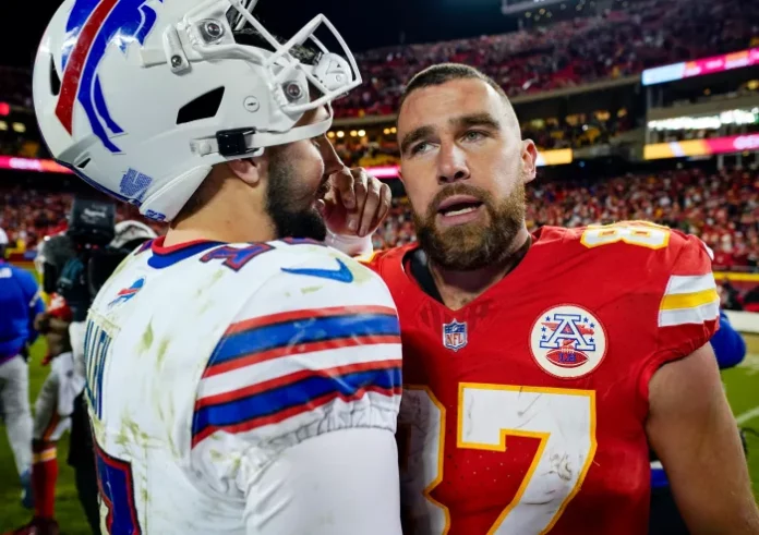 Mics Caught Travis Kelce’s Classy Message to Josh Allen Moments After Chiefs’ Loss to Bills