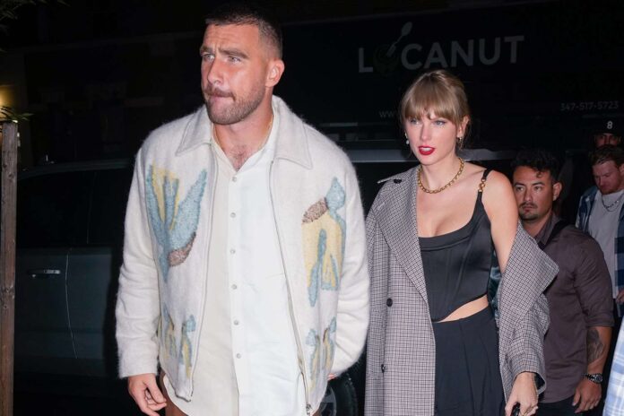Locals spotted the couple travis and taylor swift at holiday pop-up bar Miracle in Kansas City on Friday night, where the Chiefs were holding a party.