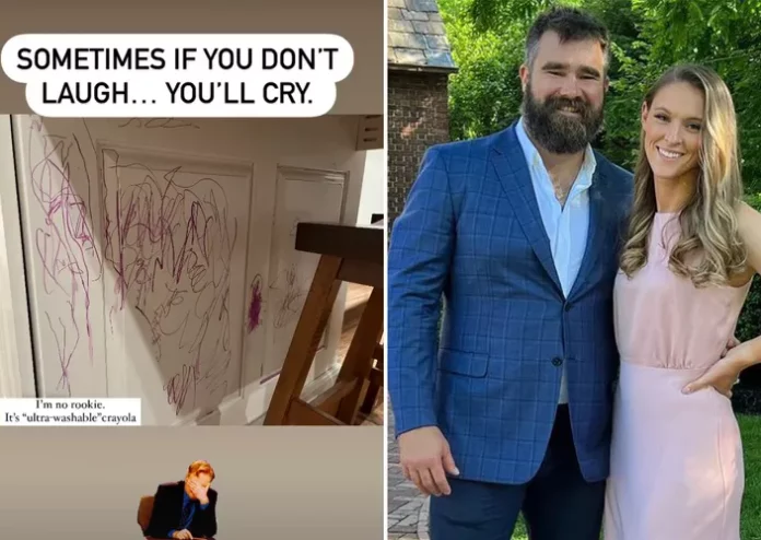 Jason Kelce's Wife Kylie Shares Glimpses of Chaos as Mom of Three: 'If You Don't Laugh You'll Cry'