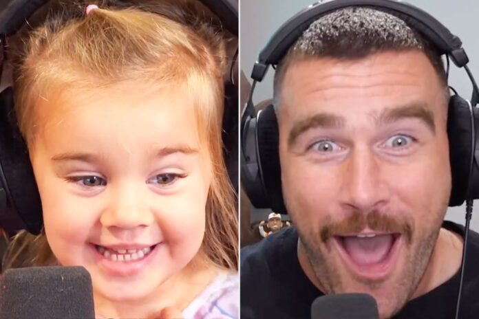 Watch Jason Kelce's Daughter Wyatt Crash His Podcast with Brother Travis Kelce: 'Family Show'