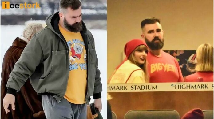 The Philadelphia superstar Jason Kelce reveals why he Wore a ‘Big Yeti’ T-Shirt to Chiefs vs Bills Game supporting Travis (Before Ripping It Off to Go Shirtless!)