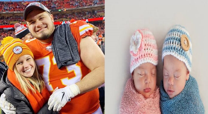 Super Bowl Babies; Kansas City CHiefs Nick and wife welcomed twins babies ahead of game