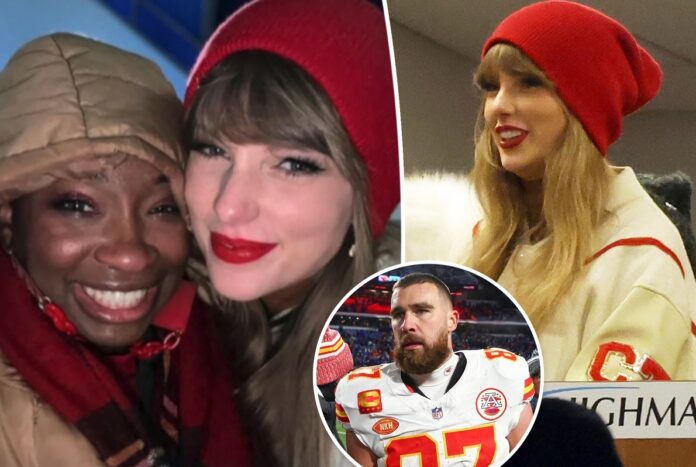 Taylor Swift tips stadium worker $100 after watching Travis Kelce’s Chiefs defeat Bills: ‘She’s a sweetie pie’