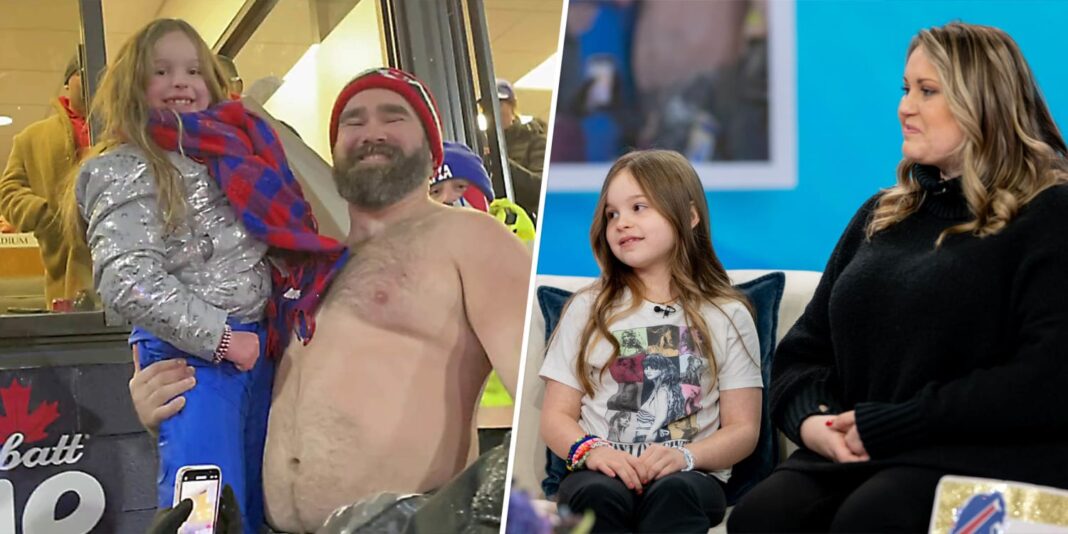 Fans Left Bewildered, Mom Of The Little Girl Jason Kelce Lifted Shares ...