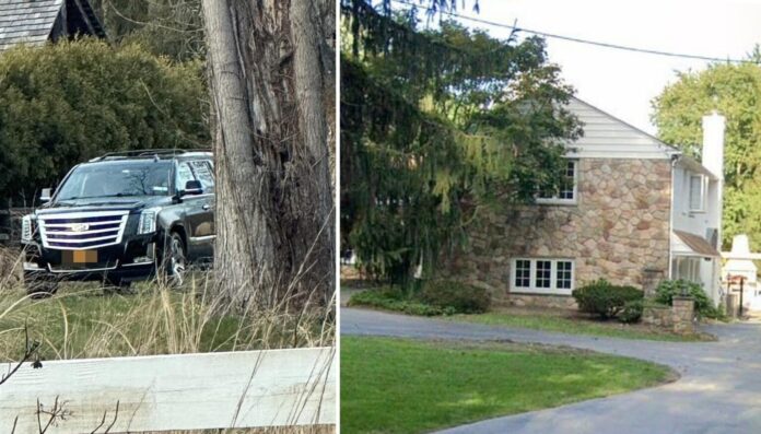 Taylor Swift and Travis Kelce's Cadillac Escalade was seen parked outside Jason's Pennsylvania property with Exclusive images obtained by DailyMail show their car parked in the driveway of Jason's charming stone home which has a wraparound deck and is set on an acre of landscaped gardens complete with large patio and swimming pool As the couples set to spend the easter week with Jason's family