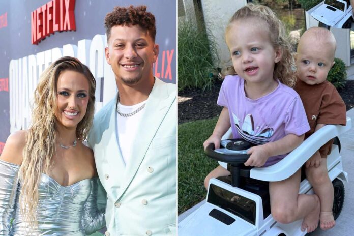 Patrick and Brittany Mahomes recreate their iconic high school photo
